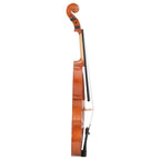 vidaXL Violine Komplettset mit Bogen und Kinnhalter Dunkles Holz 4/4
