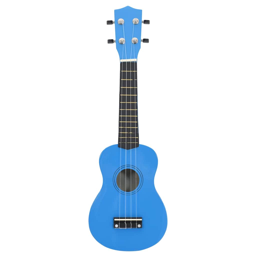 vidaXL Sopran-Ukulele-Set mit Tasche für Kinder Babyblau 21"