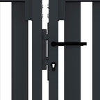 vidaXL Doppeltür-Zauntor aus Stahl 300 x 75 cm Anthrazit