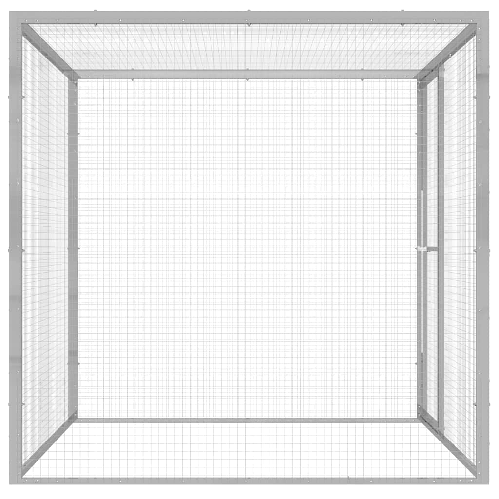 vidaXL Katzenkäfig 1,5x1,5x1,5 m Verzinkter Stahl