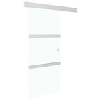 vidaXL Schiebetür mit weichen Stoppern ESG Glas und Aluminium
