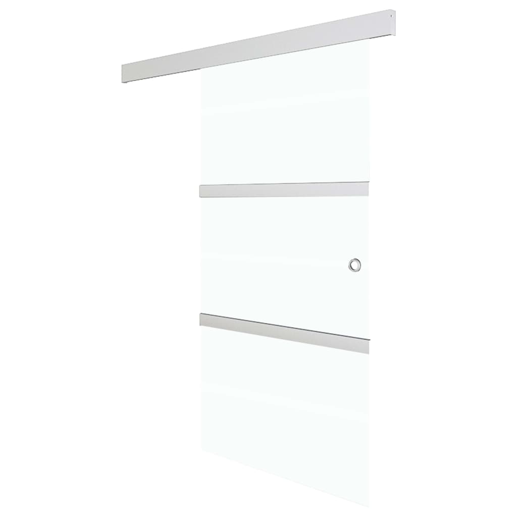 vidaXL Schiebetür mit Softclose ESG-Glas und Aluminium