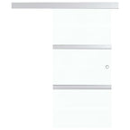 vidaXL Schiebetür mit Softclose ESG-Glas und Aluminium