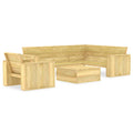 vidaXL 3-tlg. Garten-Lounge-Set Kiefernholz Imprägniert