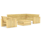 vidaXL 3-tlg. Garten-Lounge-Set Kiefernholz Imprägniert