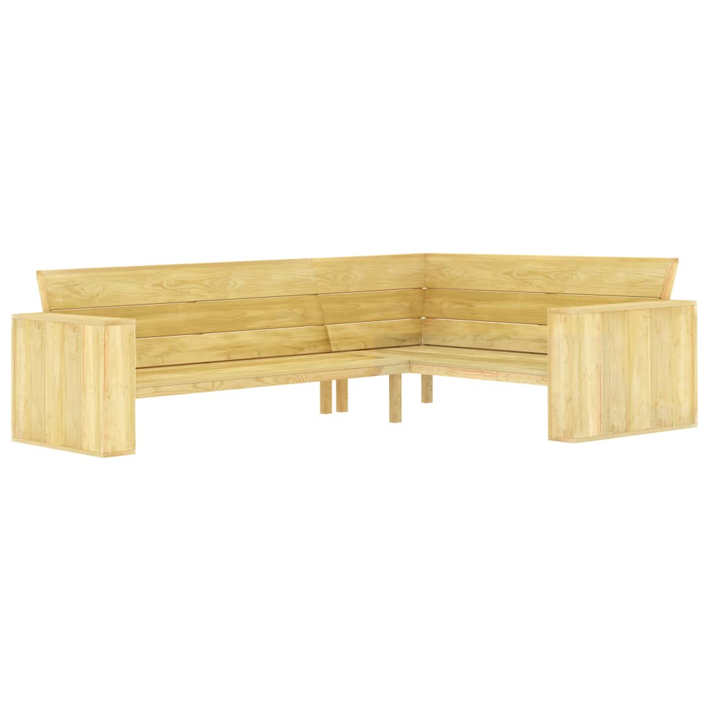 vidaXL 3-tlg. Garten-Lounge-Set Kiefernholz Imprägniert