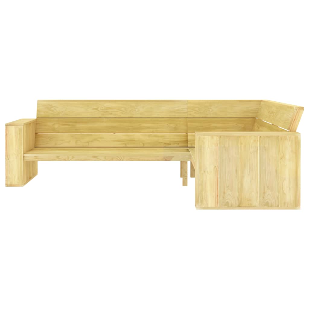 vidaXL 3-tlg. Garten-Lounge-Set Kiefernholz Imprägniert