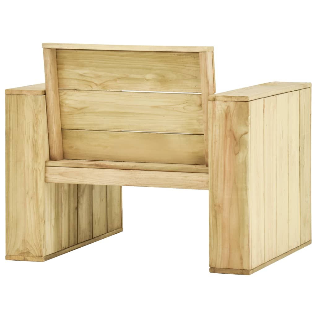 vidaXL Gartenstühle 2 Stk. 89x76x76 cm Imprägniertes Kiefernholz