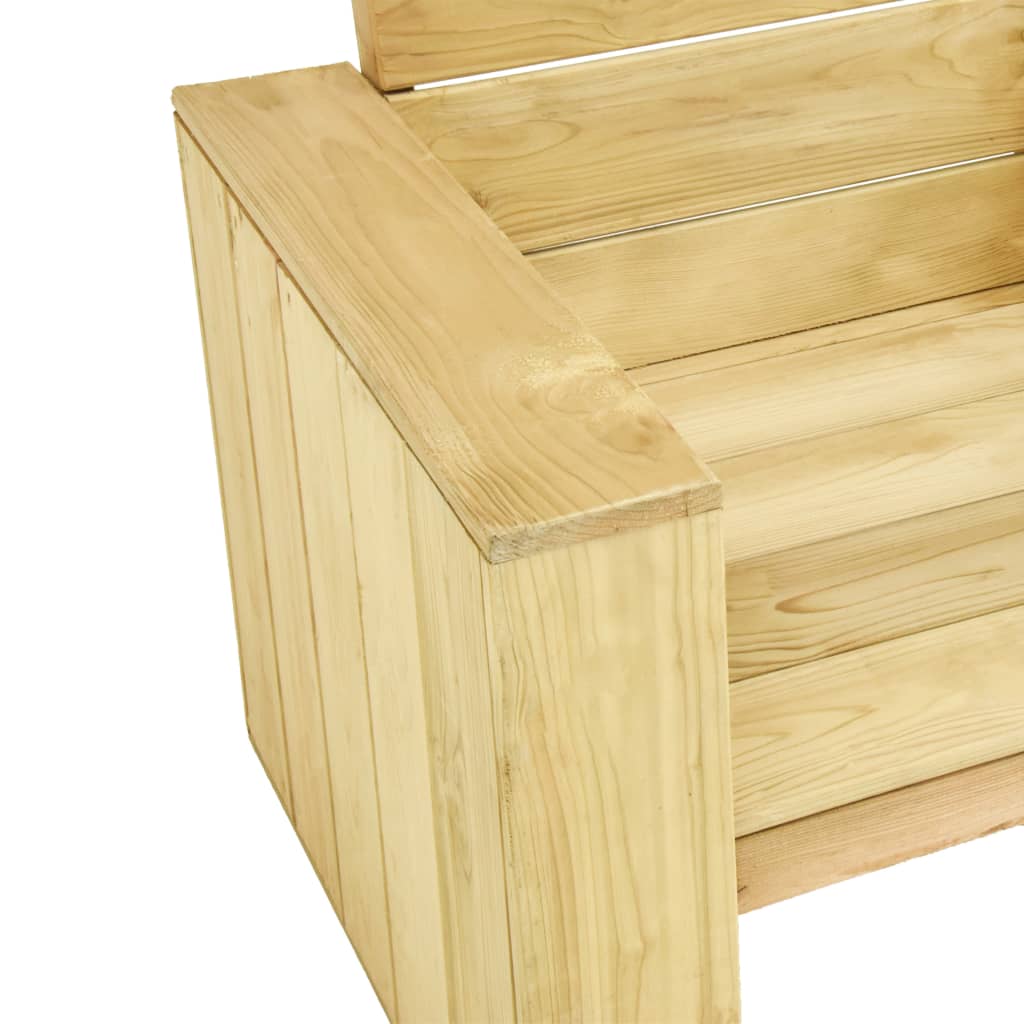 vidaXL Gartenstühle 2 Stk. 89x76x76 cm Imprägniertes Kiefernholz