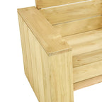 vidaXL Gartenstühle 2 Stk. 89x76x76 cm Imprägniertes Kiefernholz