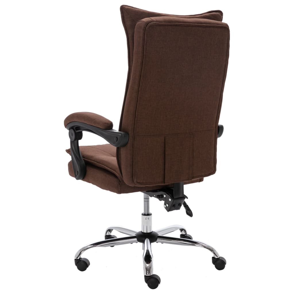 vidaXL Bürostuhl Braun Stoff