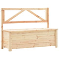 vidaXL Sitzbank mit Stauraum 120 cm Massivholz Kiefer