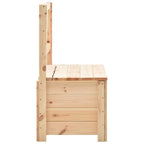 vidaXL Sitzbank mit Stauraum 120 cm Massivholz Kiefer