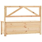 vidaXL Sitzbank mit Stauraum 120 cm Massivholz Kiefer