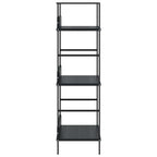 vidaXL Bücherregal 3 Regalböden Schwarz 60×27,6×90,5 cm Holzwerkstoff