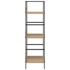 vidaXL Bücherregal 3 Regalböden Eiche 60×27,6×90,5 cm Holzwerkstoff