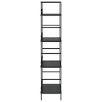 vidaXL Bücherregal 4 Regalböden Schwarz 60×27,6×124,5 cm Holzwerkstoff