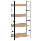 vidaXL Bücherregal 4 Regalböden Eiche 60×27,6×124,5 cm Holzwerkstoff