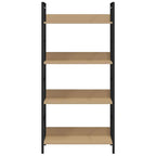vidaXL Bücherregal 4 Regalböden Eiche 60×27,6×124,5 cm Holzwerkstoff