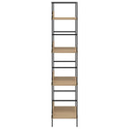 vidaXL Bücherregal 4 Regalböden Eiche 60×27,6×124,5 cm Holzwerkstoff