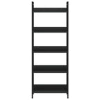 vidaXL Bücherregal 5 Regalböden Schwarz 60x27,6x158,5 cm Holzwerkstoff