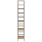 vidaXL Bücherregal 5 Regalböden Eiche 60x27,6x158,5 cm Holzwerkstoff