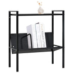 vidaXL Bücherregal 2 Regalböden Schwarz 52x28x59 cm Holzwerkstoff