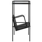 vidaXL Bücherregal 2 Regalböden Schwarz 52x28x59 cm Holzwerkstoff