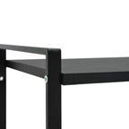 vidaXL Bücherregal 2 Regalböden Schwarz 52x28x59 cm Holzwerkstoff