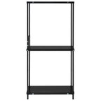 vidaXL Kleines Bücherregal Schwarz 33,5x39,6x79,7 cm Holzwerkstoff