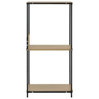 vidaXL Kleines Bücherregal Schwarz Eichefarben 33,5x39,6x79,7cm