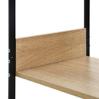 vidaXL Kleines Bücherregal Schwarz Eichefarben 33,5x39,6x79,7cm