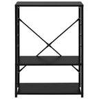 vidaXL Mikrowellenregal Schwarz 60×39,6×79,5 cm Holzwerkstoff