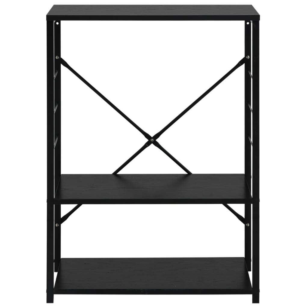 vidaXL Mikrowellenregal Schwarz 60×39,6×79,5 cm Holzwerkstoff