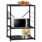 vidaXL Mikrowellenregal Schwarz 60×39,6×79,5 cm Holzwerkstoff