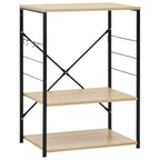 vidaXL Mikrowellenregal Schwarz Eiche 60×39,6×79,5 cm Holzwerkstoff