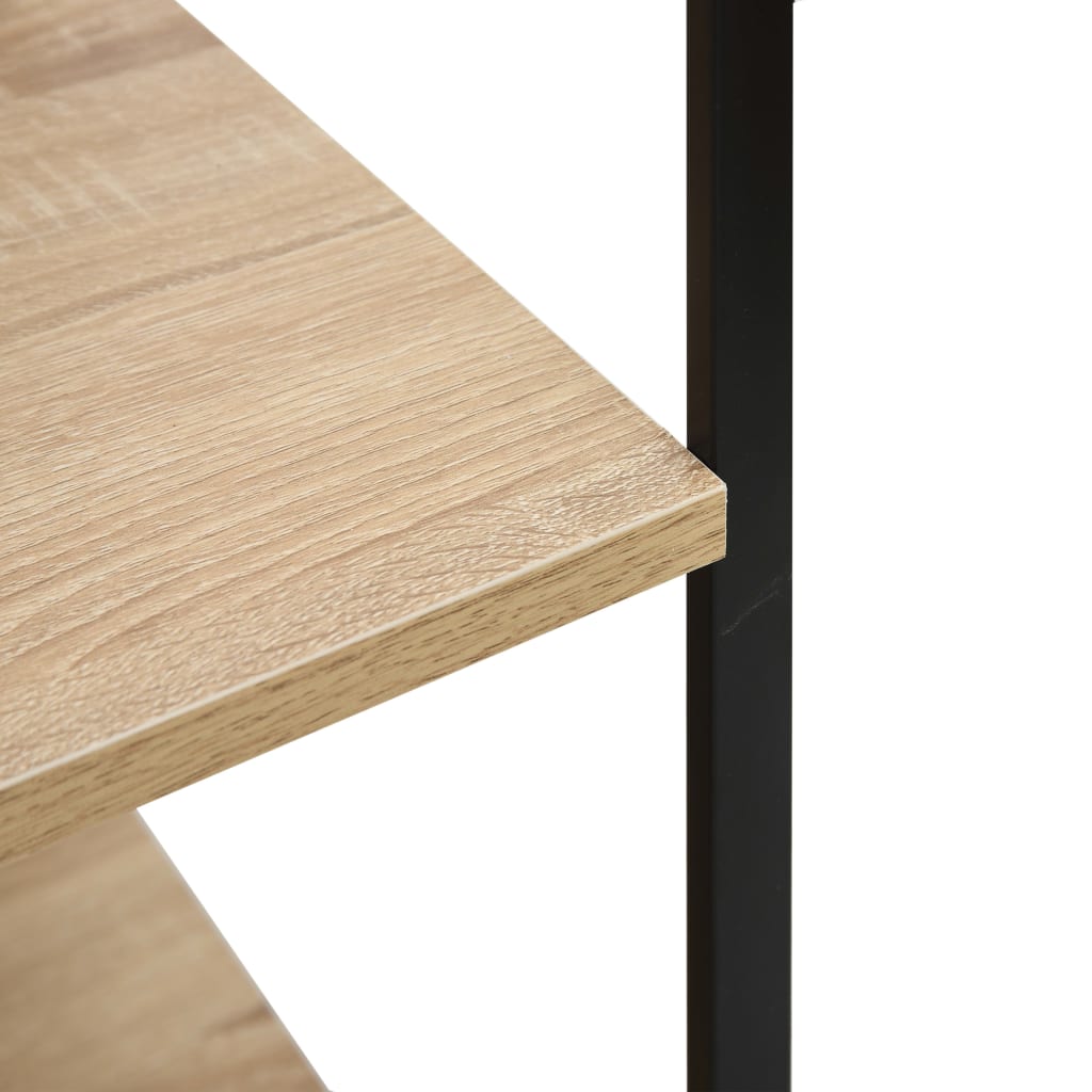 vidaXL Mikrowellenregal Schwarz Eiche 60×39,6×79,5 cm Holzwerkstoff