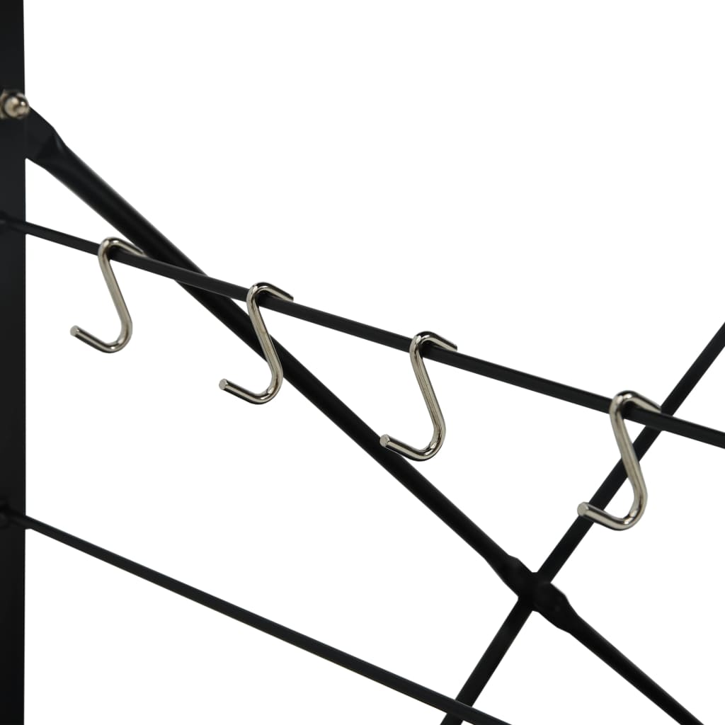 vidaXL Mikrowellenregal Schwarz Eiche 60×39,6×79,5 cm Holzwerkstoff