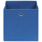 vidaXL Aufbewahrungsboxen 10 Stk. Blau 32x32x32 cm Stoff