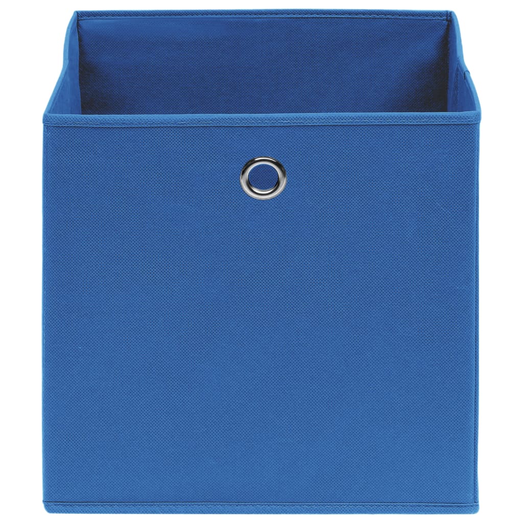 vidaXL Aufbewahrungsboxen 10 Stk. Blau 32x32x32 cm Stoff