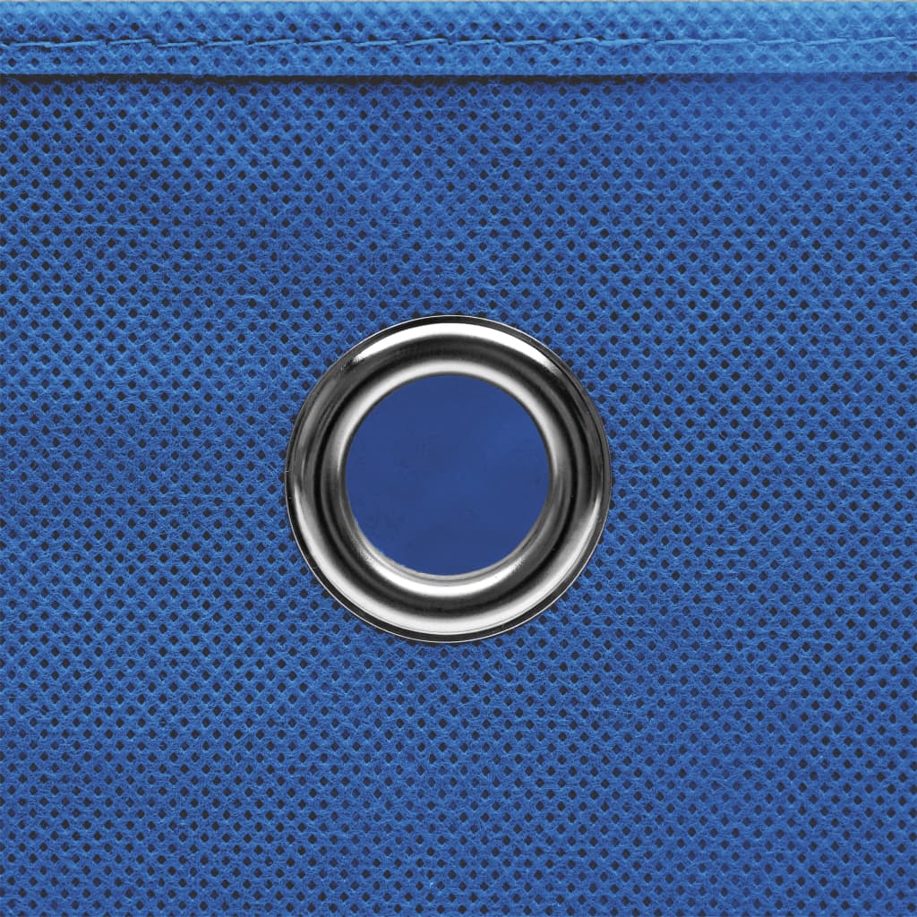vidaXL Aufbewahrungsboxen 10 Stk. Blau 32x32x32 cm Stoff