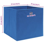vidaXL Aufbewahrungsboxen 10 Stk. Blau 32x32x32 cm Stoff