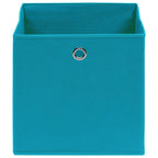 vidaXL Aufbewahrungsboxen 4 Stk. Babyblau 32x32x32 cm Stoff