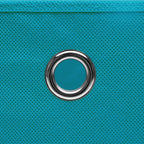 vidaXL Aufbewahrungsboxen 4 Stk. Babyblau 32x32x32 cm Stoff