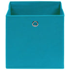vidaXL Aufbewahrungsboxen 10 Stk. Babyblau 32x32x32 cm Stoff