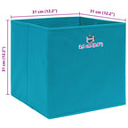 vidaXL Aufbewahrungsboxen 10 Stk. Babyblau 32x32x32 cm Stoff