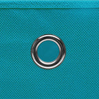 vidaXL Aufbewahrungsboxen mit Deckeln 10Stk. Babyblau 32x32x32cm Stoff