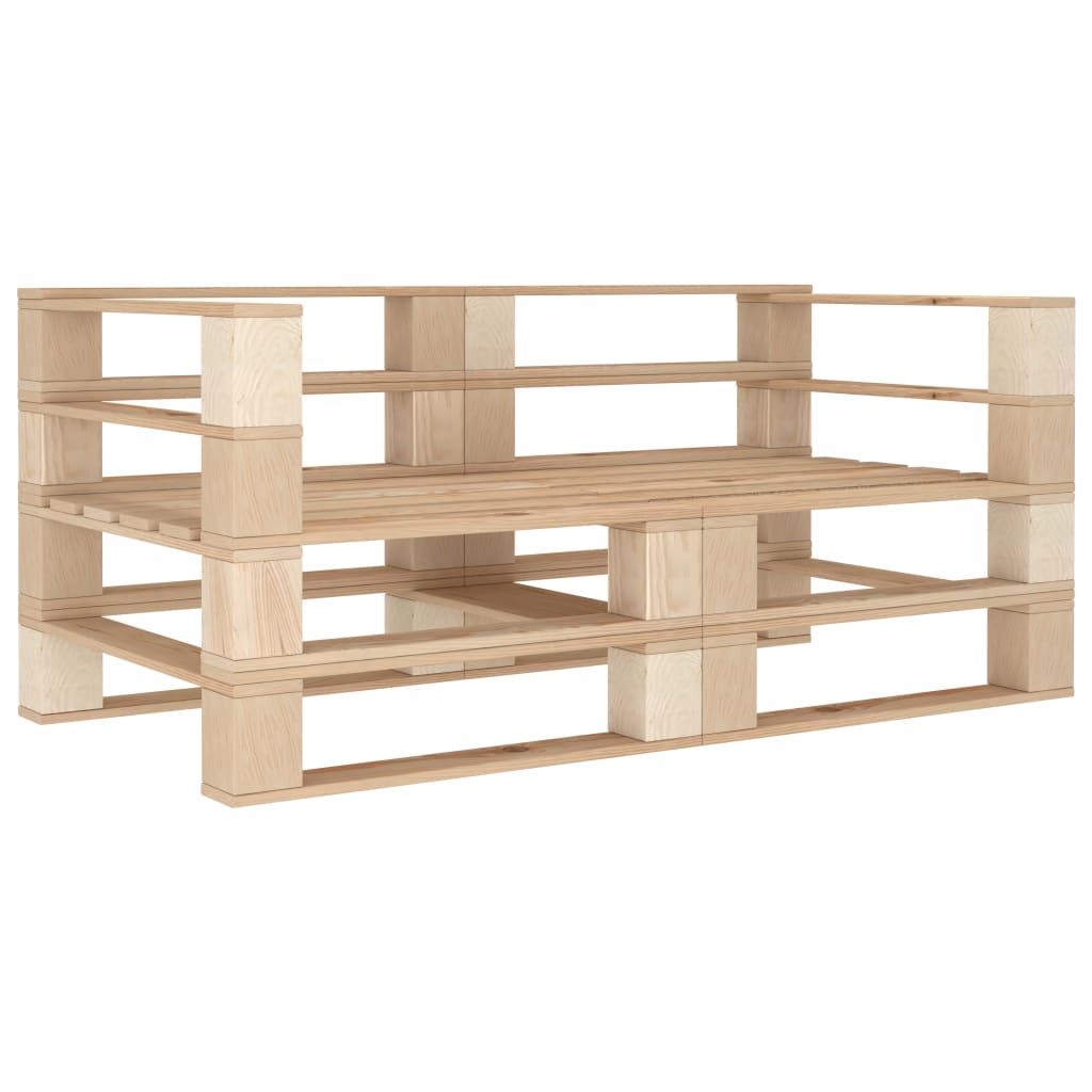 vidaXL Garten-Palettensofa 2-Sitzer Holz