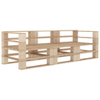 vidaXL Garten-Palettensofa 3-Sitzer Holz