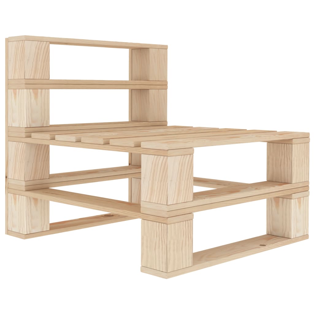 vidaXL Garten-Palettensofa 3-Sitzer Holz